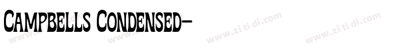 Campbells Condensed字体转换